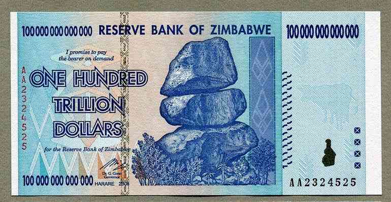 The world's smallest currency is the Zimbabwean dollar, which is so worthless that it takes billions of them to equal one US dollar. - MirrorLog